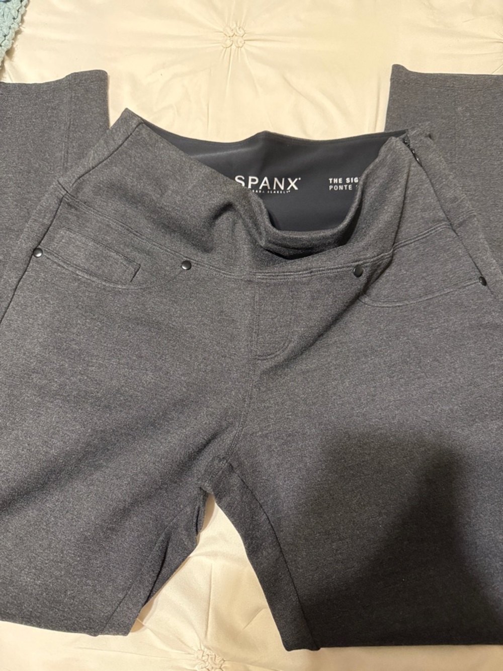 SPANX Men's Charcoal Ponte Jogger Pants